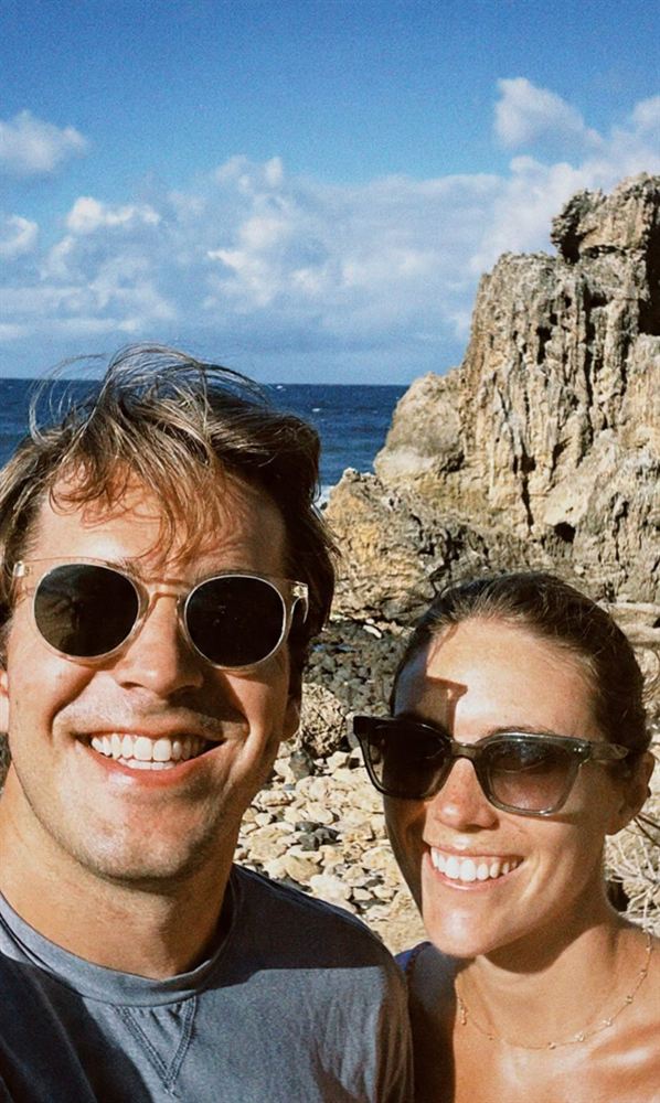 A selfie on a rocky coastline